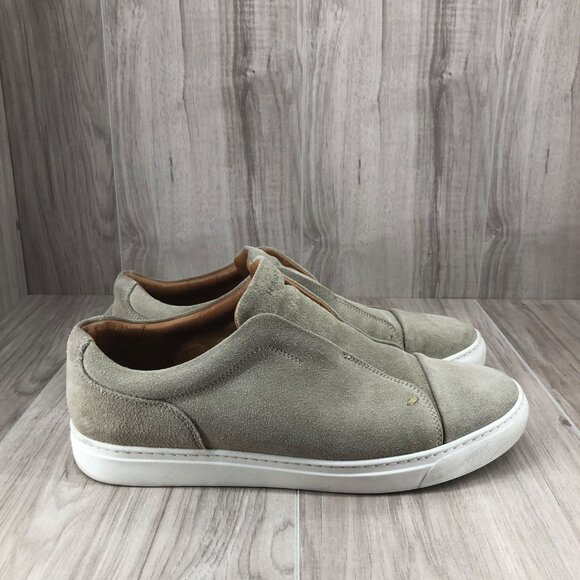 Harry of London Shoes Mens EU 41.5 Aaron Tan Suede Slip On Loafer Sneakers - Picture 1 of 12
